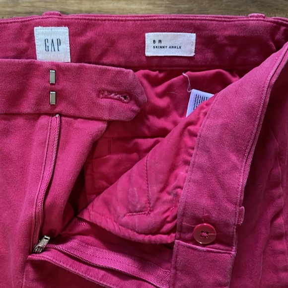 GAP Pink Ankle Cropped Pants - Picture 3 of 4
